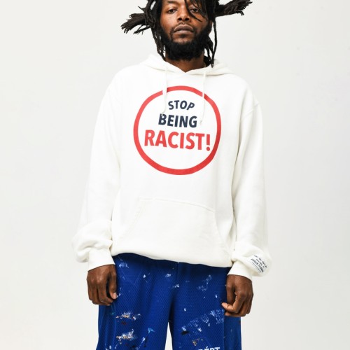 GALLERY DEPT STOP BEING RACIST REVERSIBLE ATK HOODIE