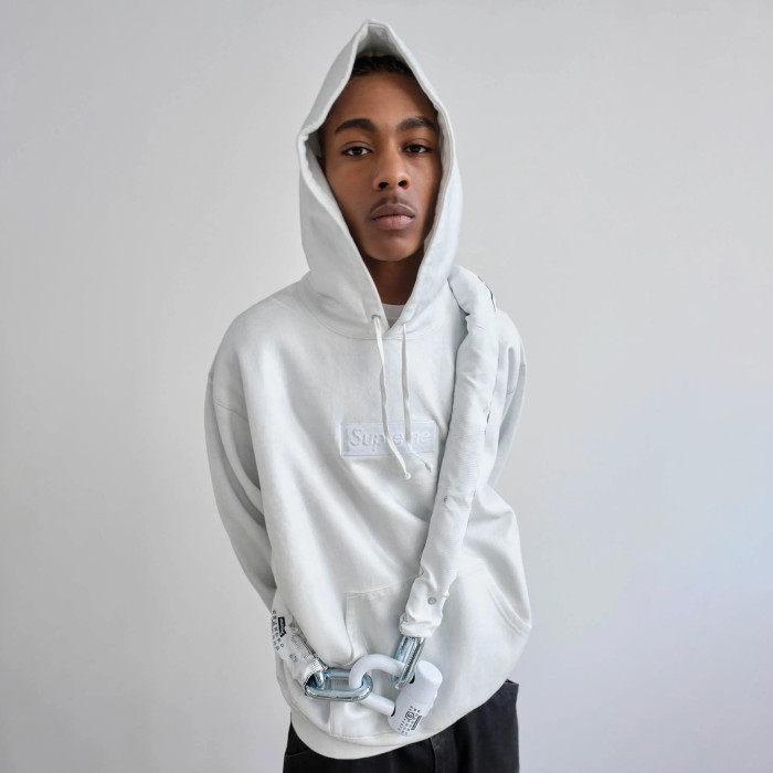 SUPREME MM6 MAISON MARGIELA FOIL BOX LOGO HOODIE