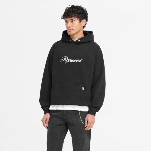 REPRESENT SCRIPT LOGO HOODIE