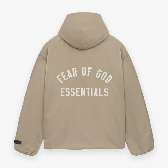 Fear of god Essentials Textured Nylon Hooded Coaches Jacket