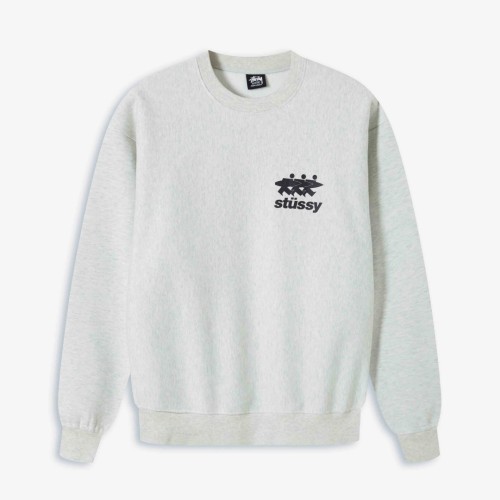 Stussy SS24 SURFWALK CREW SWEATER ROSE