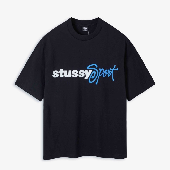 Stussy SS24 SPORT SCRIPT TEE logo