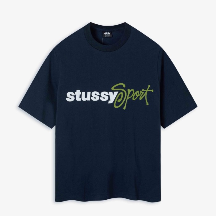 Stussy SS24 SPORT SCRIPT TEE logo