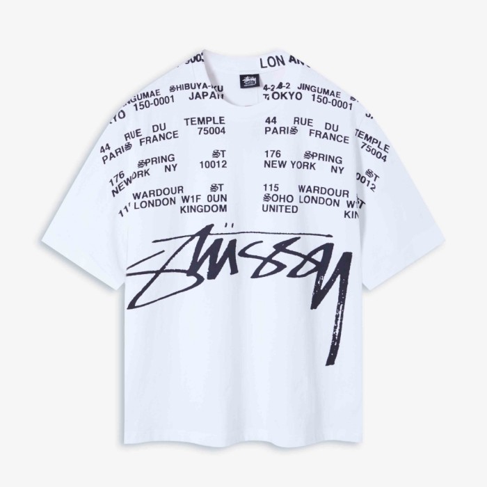 Stussy LOCATIONS PIGMENT DYED TEE