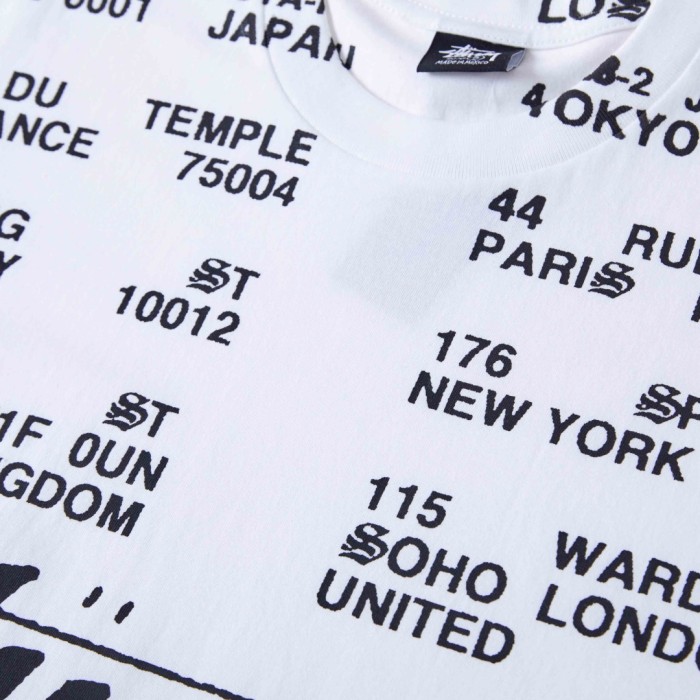 Stussy LOCATIONS PIGMENT DYED TEE