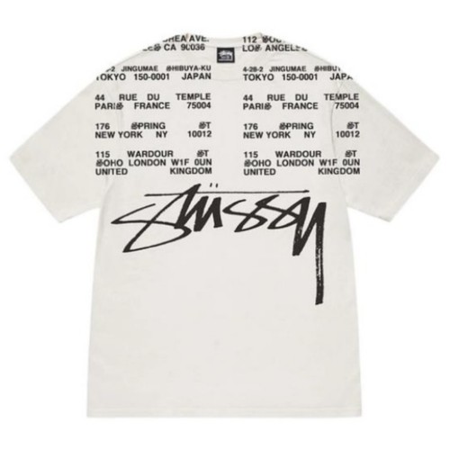 Stussy LOCATIONS PIGMENT DYED TEE