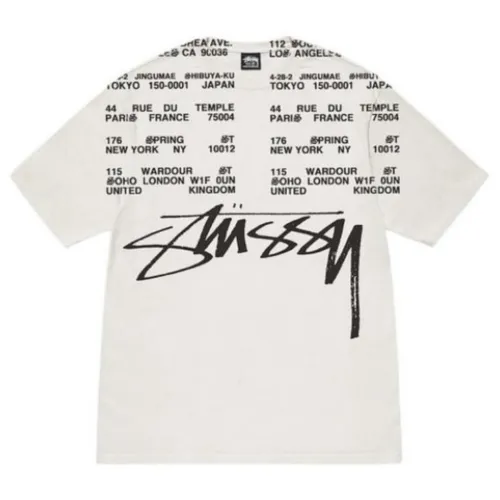 Stussy LOCATIONS PIGMENT DYED TEE