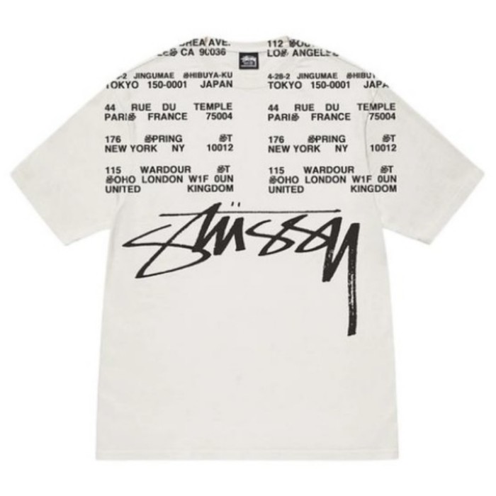 Stussy LOCATIONS PIGMENT DYED TEE