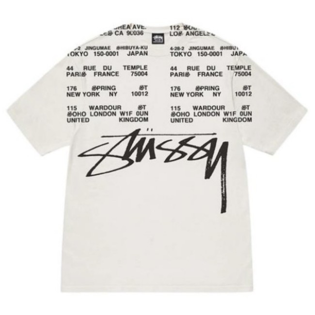Stussy LOCATIONS PIGMENT DYED TEE