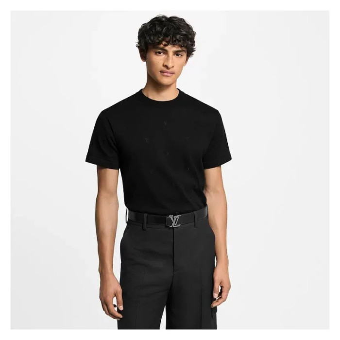 Louis Vuitton jacquard embroidered knitted short sleeves