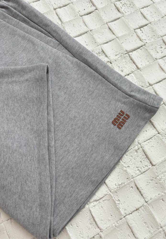 Miumiu Grey Drawstring Shorts