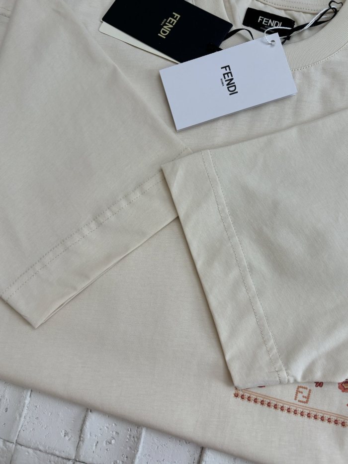 Fendi cotton crew neck T-shirt