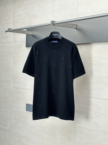 Louis Vuitton jacquard embroidered knitted short sleeves