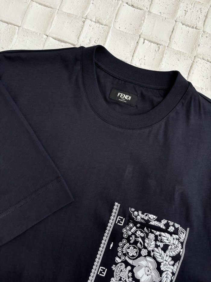 Fendi cotton crew neck T-shirt