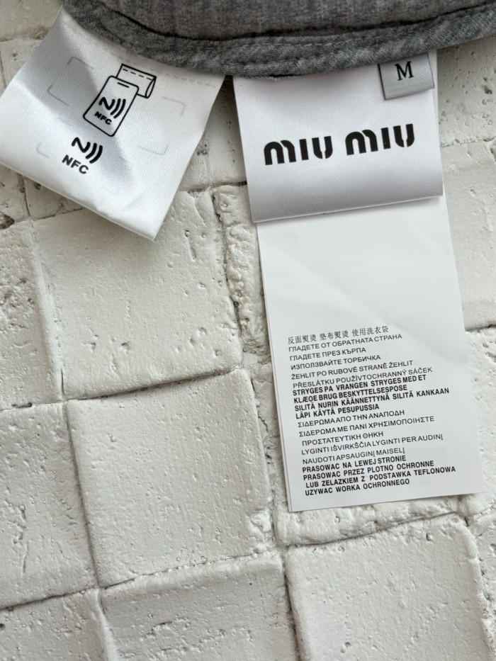 Miumiu Grey Drawstring Shorts