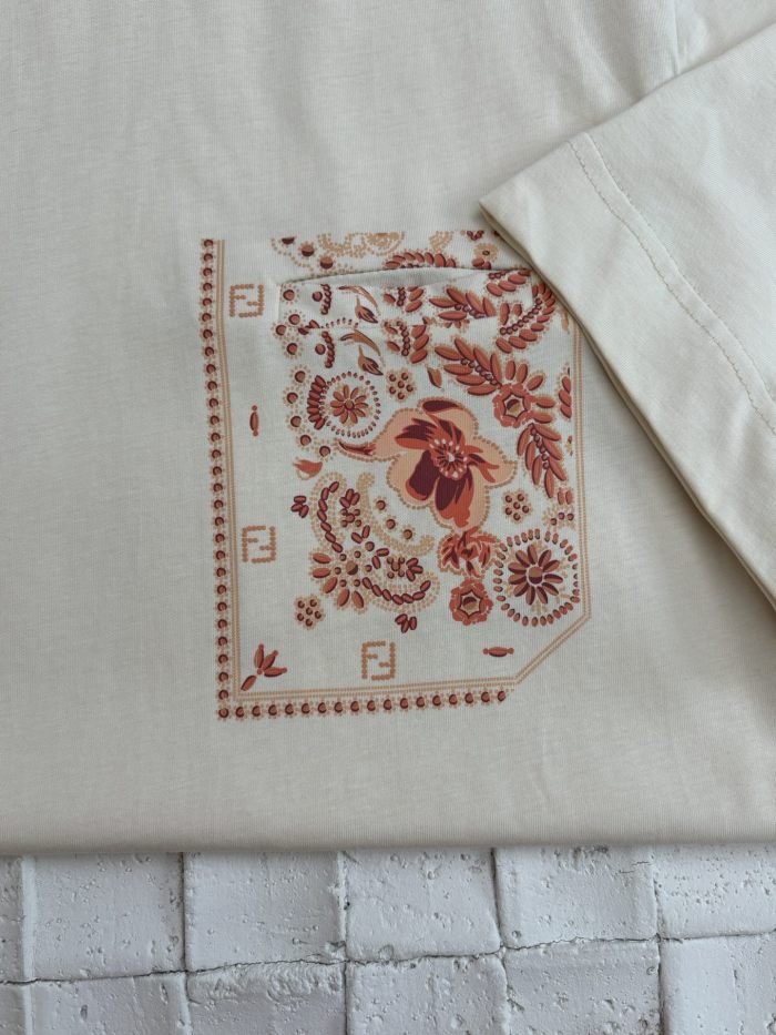 Fendi cotton crew neck T-shirt