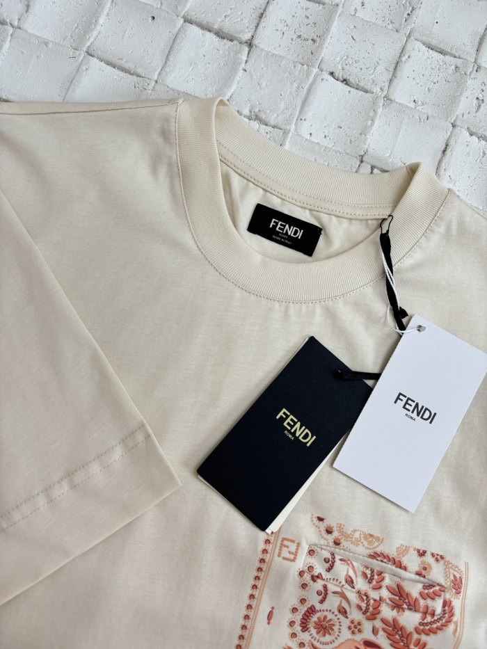 Fendi cotton crew neck T-shirt