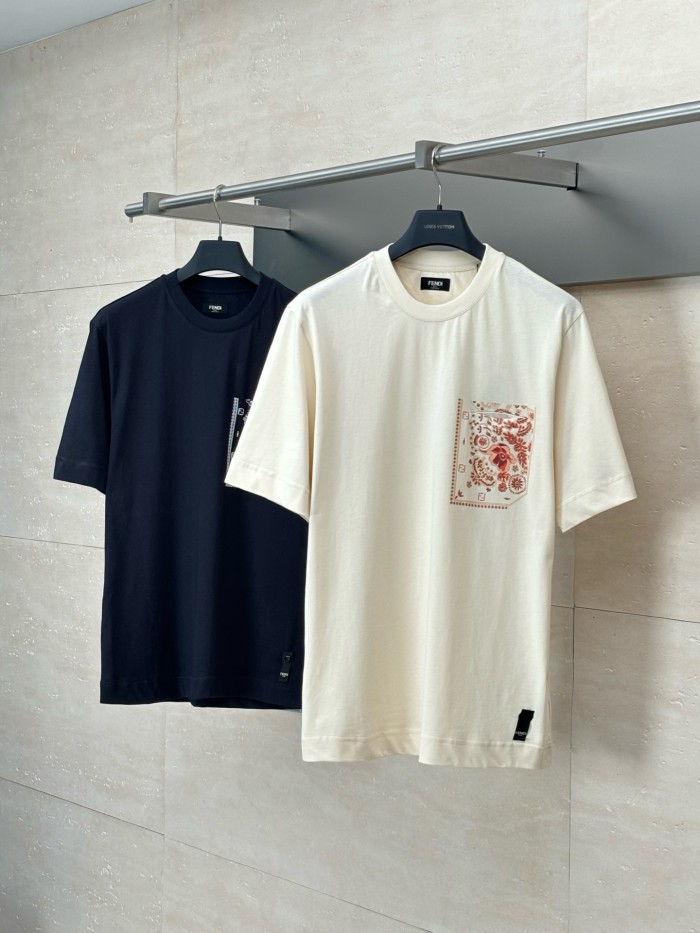 Fendi cotton crew neck T-shirt