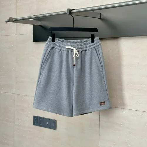 Miumiu Grey Drawstring Shorts