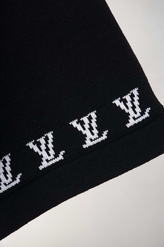Louis Vuitton Short-Sleeved Cotton Crewneck Black Men's