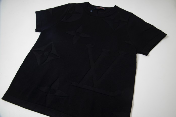 Louis Vuitton Monogram Short-Sleeved Cotton Crewneck