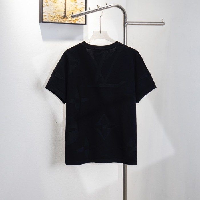 Louis Vuitton Monogram Short-Sleeved Cotton Crewneck