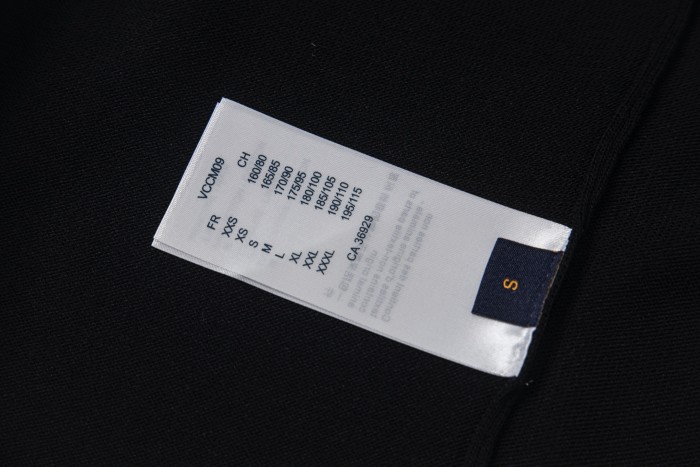 Louis Vuitton Short-Sleeved Cotton Crewneck Black Men's