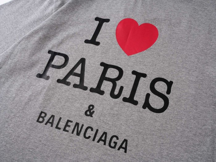 Balenciaga I Heart Paris Fit Faded Wash T-Shirt