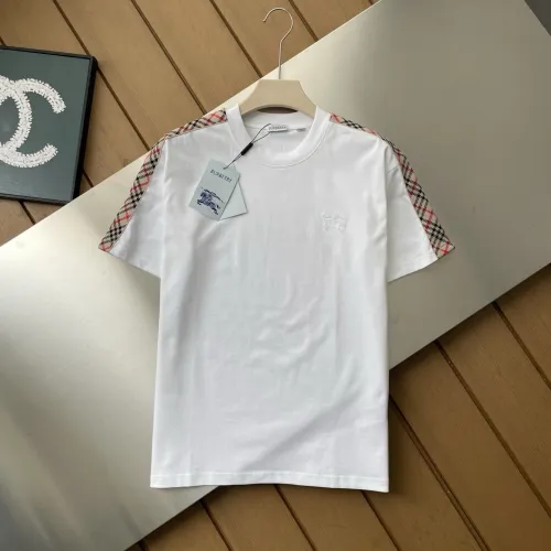 Burberry Check Shoulder-Stripe EKD Short-Sleeve T-Shirt