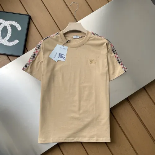 Burberry Check Shoulder-Stripe EKD Short-Sleeve T-Shirt