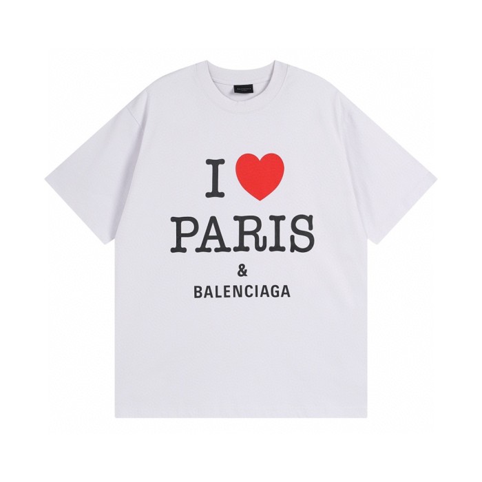 Balenciaga I Heart Paris Fit Faded Wash T-Shirt