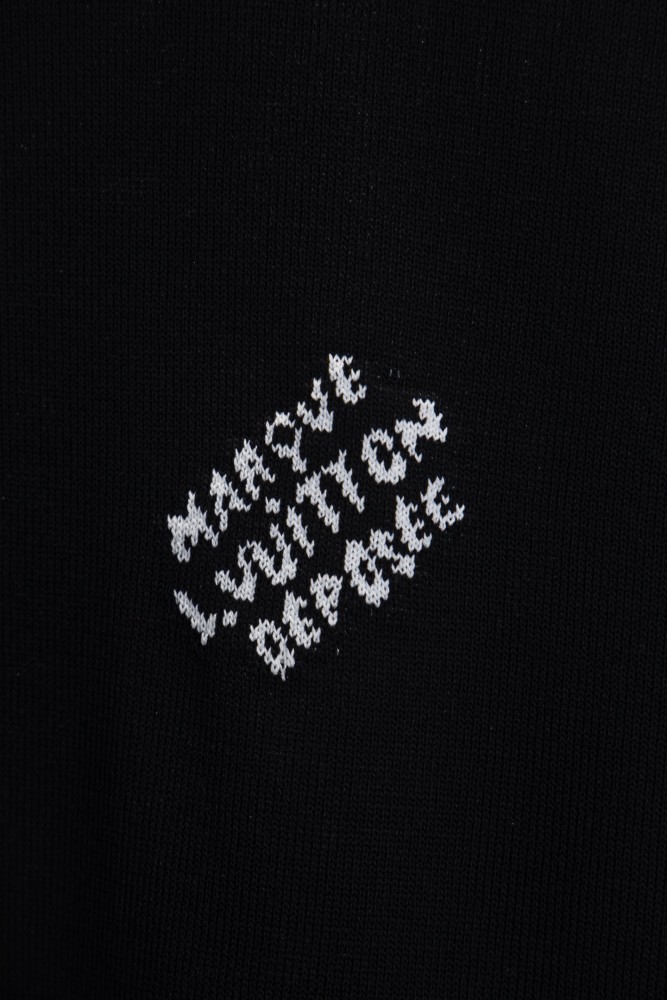 Louis Vuitton Short-Sleeved Cotton Crewneck Black Men's