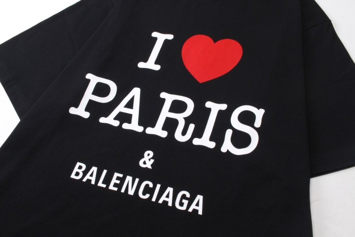 Balenciaga I Heart Paris Fit Faded Wash T-Shirt