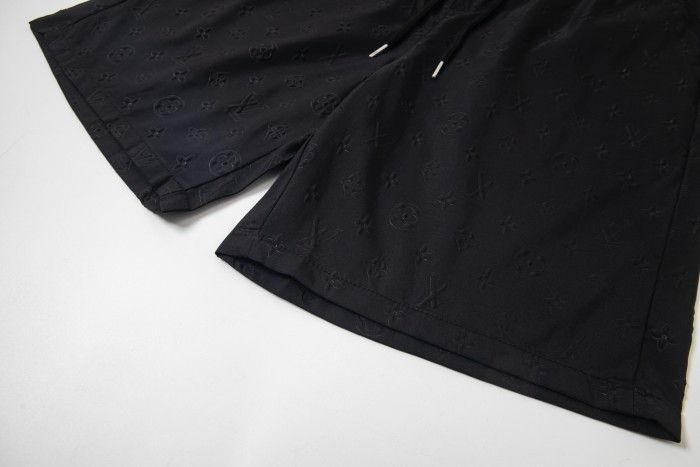 Louis Vuitton Monogram Moire Jacquard Silk Shorts