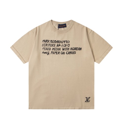 LV x Park Seo-Bo Short-Sleeved Cotton Crewneck