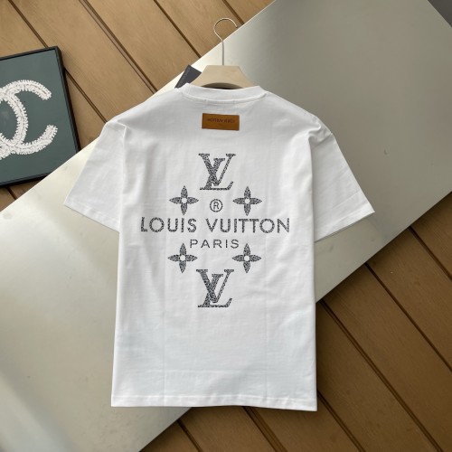 Louis Vuitton Jacquard Round Neck Short Sleeve T-Shirt