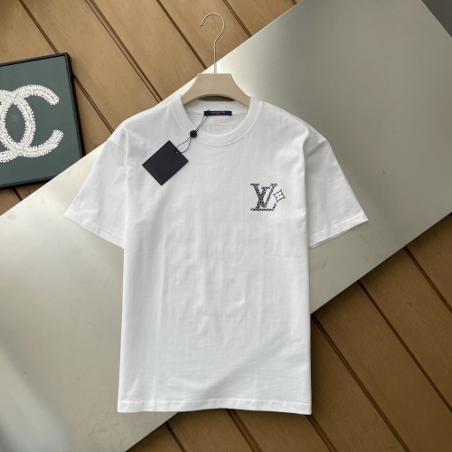 Louis Vuitton Jacquard Round Neck Short Sleeve T-Shirt