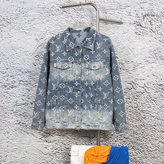 Louis Vuitton Jacquard Denim Trucker Jackets