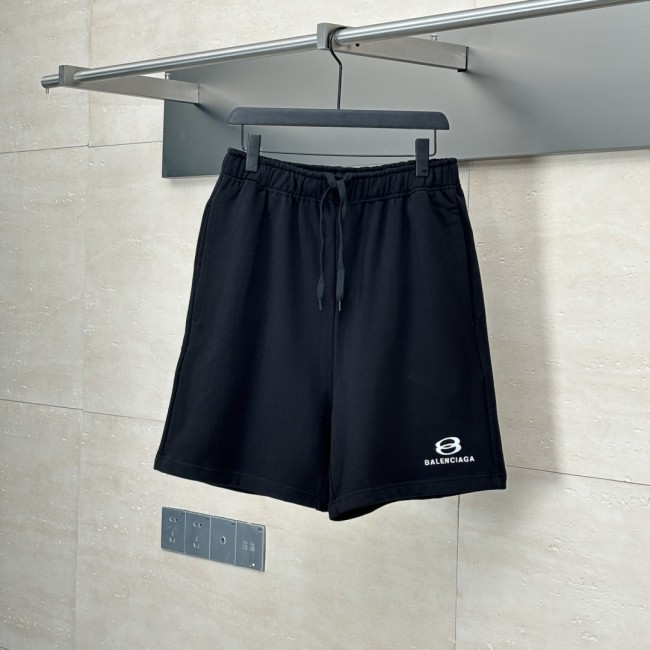 Balenciaga Balenciaga Black Logo Embroidered shorts