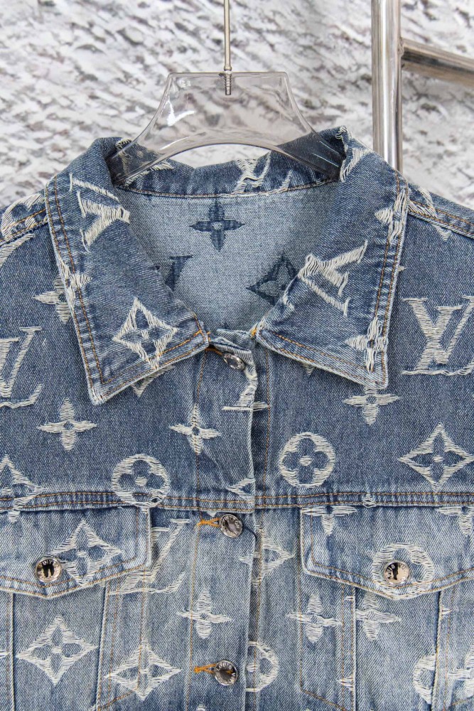 Louis Vuitton Jacquard Denim Trucker Jackets