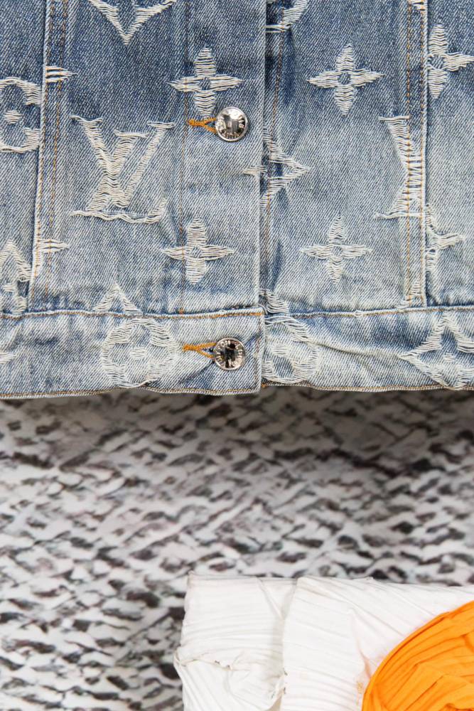 Louis Vuitton Jacquard Denim Trucker Jackets