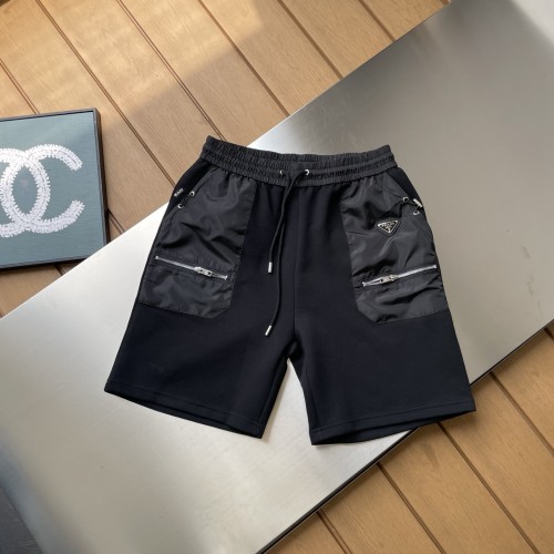 Prada triangle logo cargo pocket technical nylon shorts