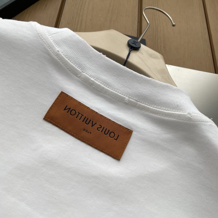 Louis Vuitton Logo Embroidered Short Sleeve T-Shirt