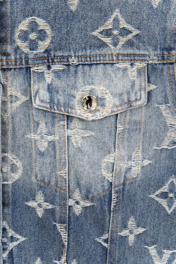 Louis Vuitton Jacquard Denim Trucker Jackets