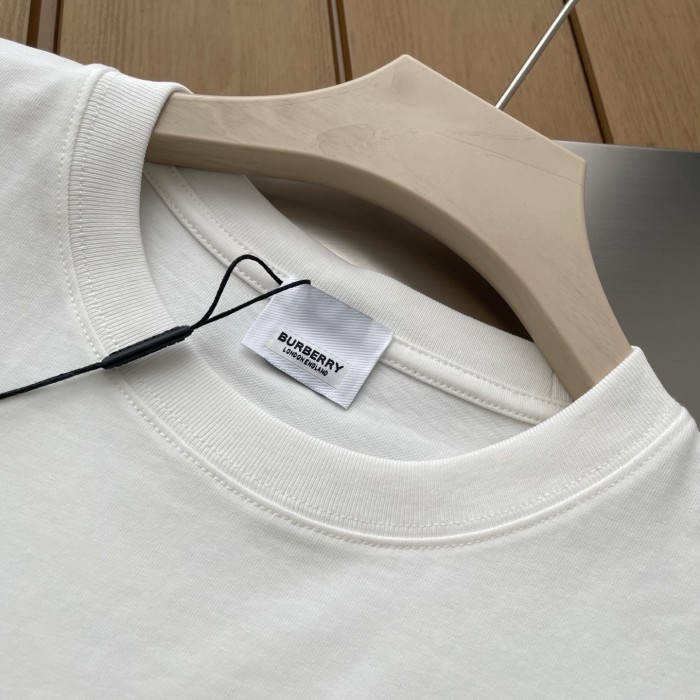 Burberry Cotton T-shirt in Salt - Men