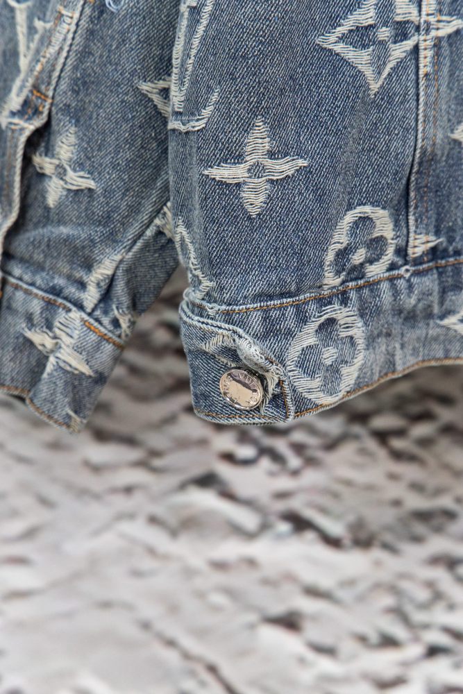 Louis Vuitton Jacquard Denim Trucker Jackets