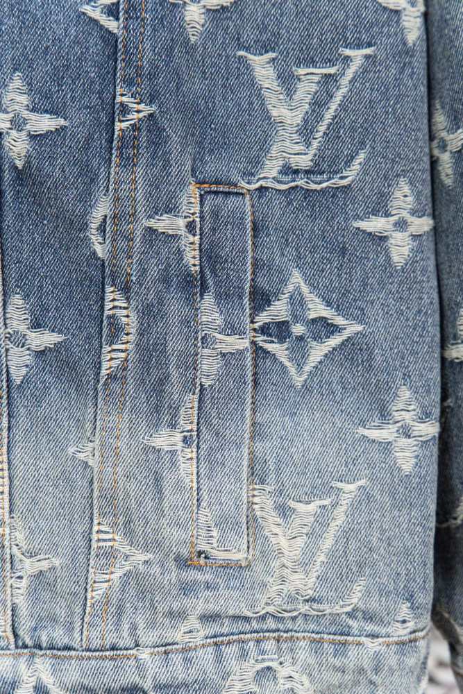 Louis Vuitton Jacquard Denim Trucker Jackets