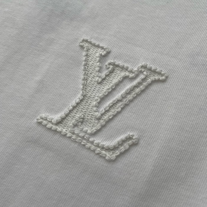 Louis Vuitton Logo Embroidered Short Sleeve T-Shirt