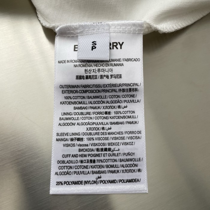 Burberry Cotton T-shirt in Salt - Men