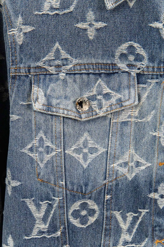 Louis Vuitton Jacquard Denim Trucker Jackets